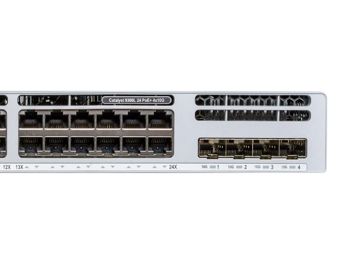 C9300L-24P-4X-E 	  Catalyst 9300 24-port fixed uplinks PoE+, 4X10G uplinks, Network Essentials