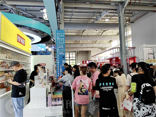 泡泡玛特2023服贸会展区1（马铭悦摄）
