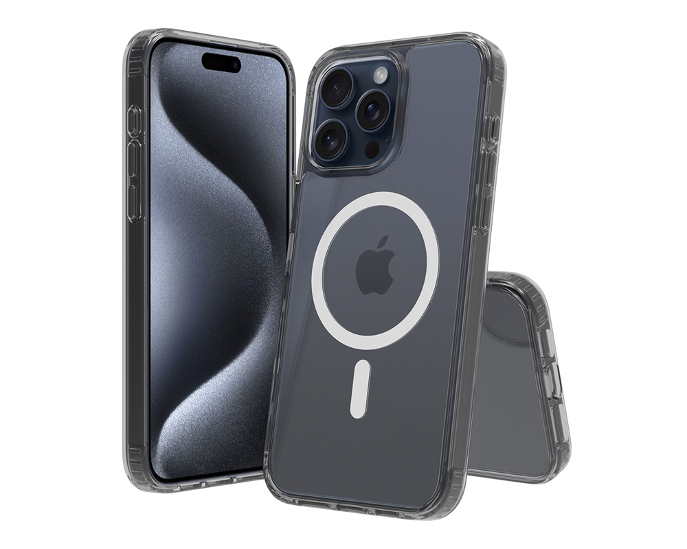 iPhone TPU PC Built-in magnet ring phone case