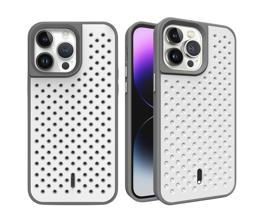 Honeycomb color-changing heat dissipation tpu pc iphone case