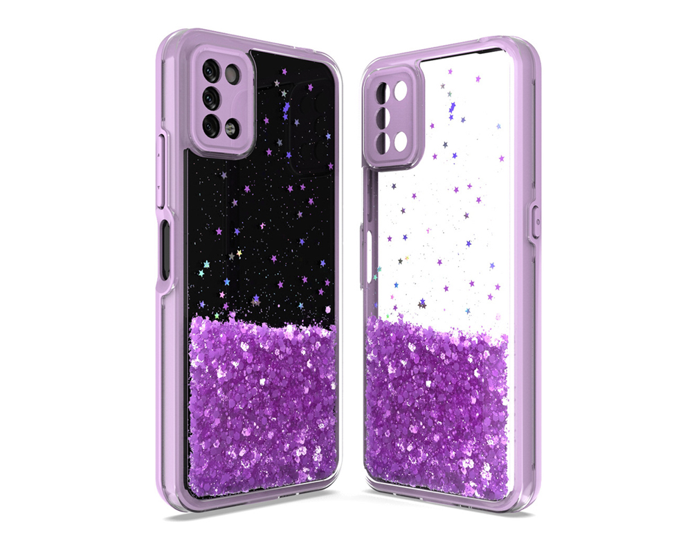 Samsung tpu pc phone case with sequins