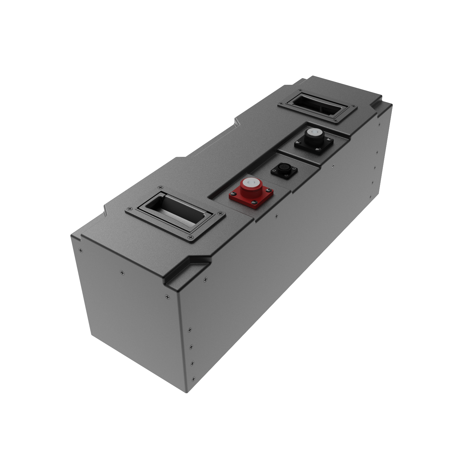 A grey rectangular object with buttons and switches

Description automatically generated