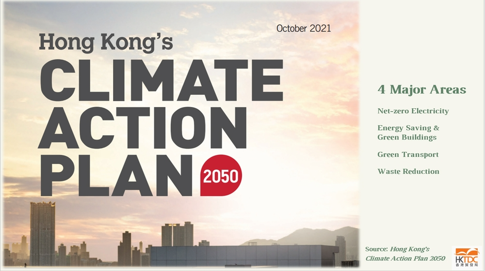 Picture:  Hong Kong’s Climate Action Plan 2050: specific carbon reduction goals.