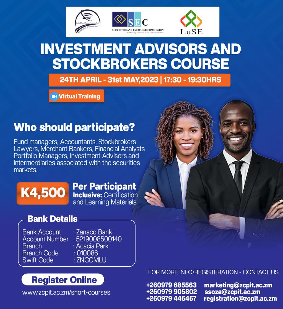 Investment advisors and stockbrokers course