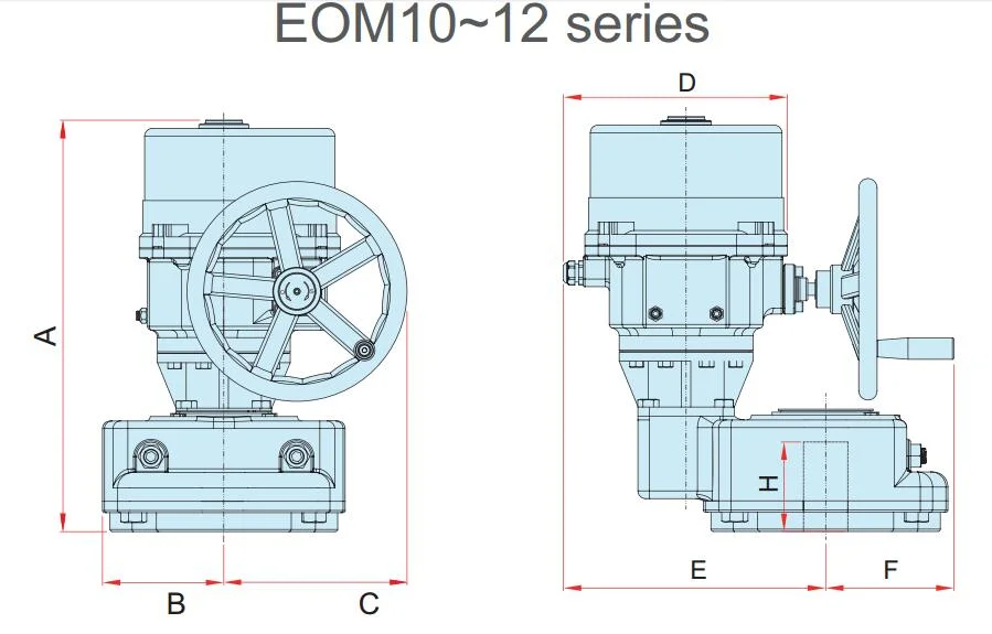 Eom10~12 Series Electric Actuator Quarter Turn