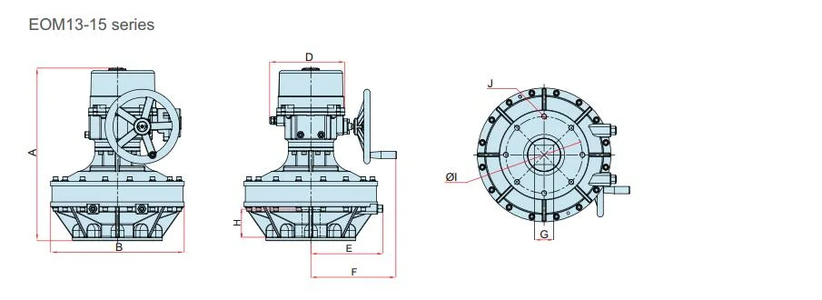 LCD Type Electric Actuator Quarter-Turn