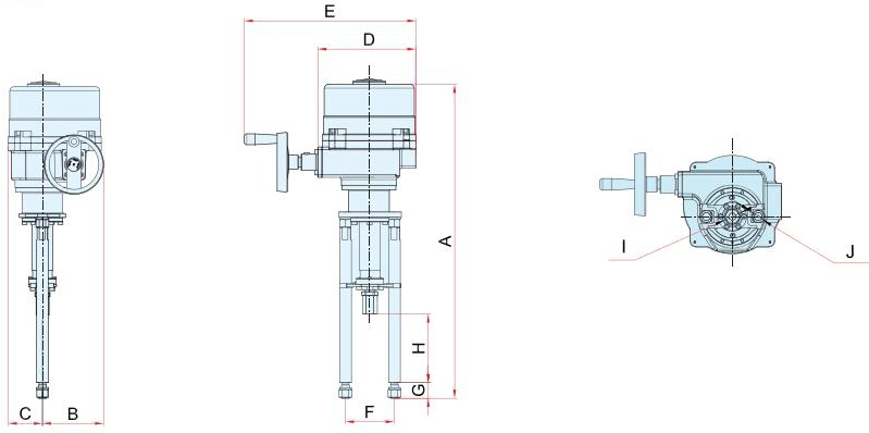 Industry Electric Linear Elm100~250 Serires Linear Actuator