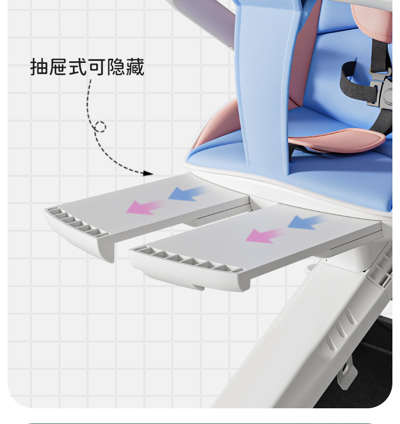 遛娃神器可坐可平躺双向一键折叠高景观轻便出行宝宝高端婴儿推车详情17