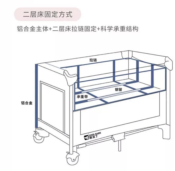 KDD-993 一款可睡觉、可玩耍、可游戏携带方便的游戏床详情图4