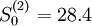 S^{(2)}_0=28.4