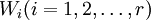 W_i(i=1,2,\ldots,r)