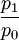 \frac{p_1}{p_0}