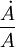 \dot{A}\over A