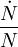 \dot{N}\over N