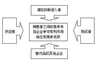 波特的五种竞争力分析图示