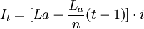 I_t=[La\frac{L_a}{n}(t-1)}]\cdot i