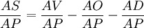 \frac{AS}{AP}=\frac{AV}{AP}-\frac{AO}{AP}-\frac{AD}{AP}