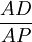 \frac{AD}{AP}