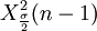 {X_\frac{\sigma}{2}^2(n-1)}