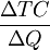 \frac{\Delta TC}{\Delta Q}