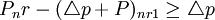 P_nr-({\triangle}p+P)_{nr1}\ge{\triangle}p