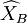 \widehat{X}_B