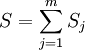 S=\sum_{j=1}^mS_j