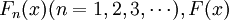 F_n(x)(n=1,2,3,\cdots),F(x)