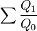 \sum \frac{Q_1}{Q_0}