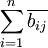 \sum_{i=1}^n \overline{b_{ij}}