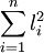 \sum^n_{i=1}l^2_i