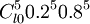 C_{l0}^50.2^50.8^5