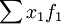\sum x_1f_1