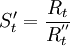 S^\prime_t=\frac{R_t}{R^{''}_t}