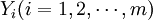 Y_i(i=1,2,\cdots,m)