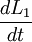 \frac{dL_1}{dt}