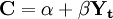 \mathbf{C=\alpha+\beta Y_t}