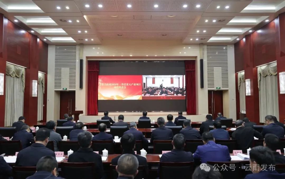 2月18日上午，省委、省政府举行2024年一季度重大产业项目调度推进会。周灿 摄