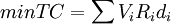 minTC=\sum V_iR_id_i