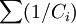 \sum (1/C_i)