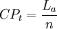 CP_t=\frac{L_a}{n}