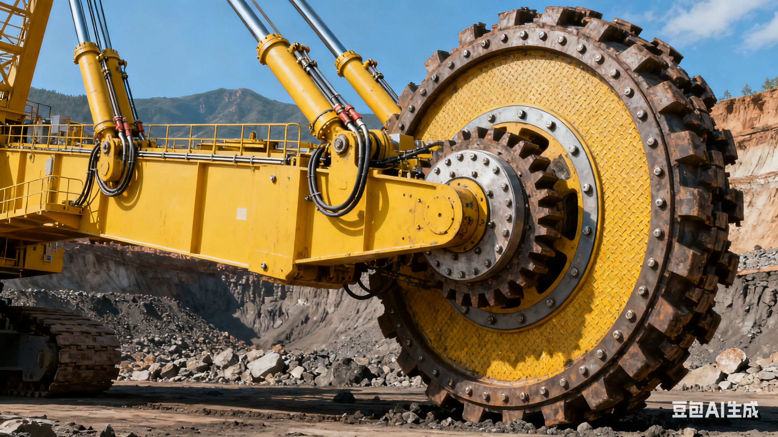 斗轮采掘臂回转机构