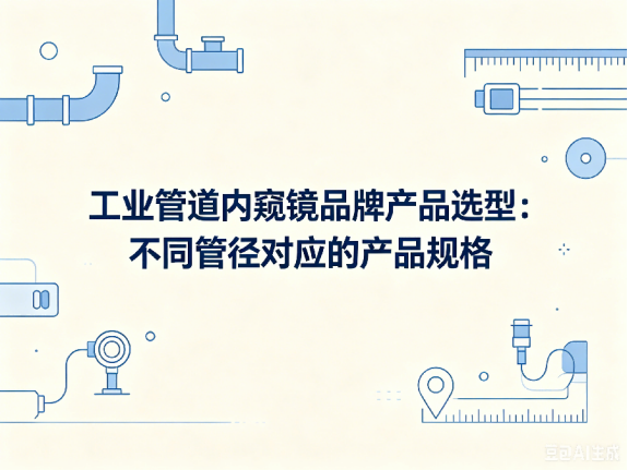 文章《工业管道内窥镜品牌产品选型：不同管径对应的产品规格》封面图