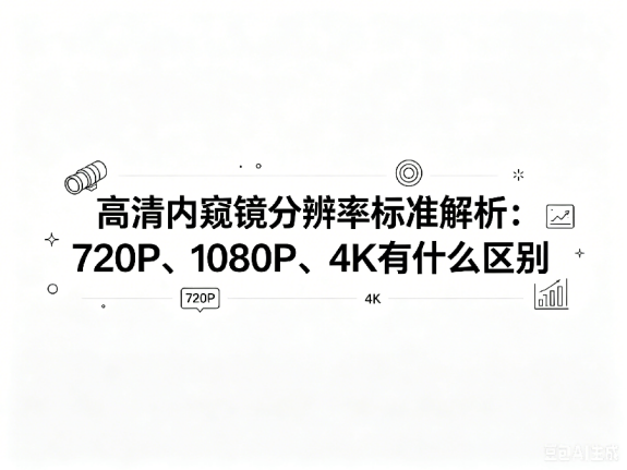 《高清内窥镜分辨率标准解析：720P、1080P、4K有什么区别》封面图