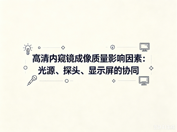 文章《高清内窥镜成像质量影响因素：光源、探头、显示屏的协同》封面图