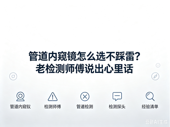 文章《管道内窥镜怎么选不踩雷?老检测师傅说出心里话》封面图
