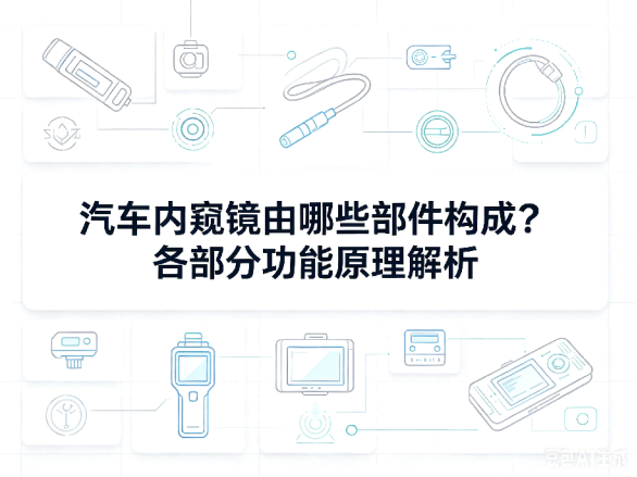 文章《汽车内窥镜由哪些部件构成？各部分功能原理解析》封面图