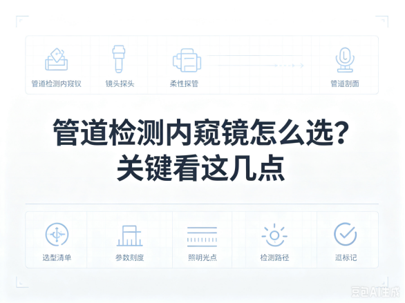 文章《管道检测内窥镜怎么选？关键看这几点》封面图