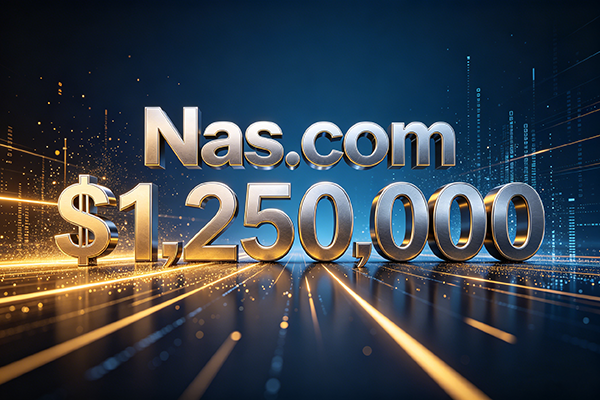 125万美金!Nas.io重金拿下Nas.com,三字母.com再掀域名狂潮