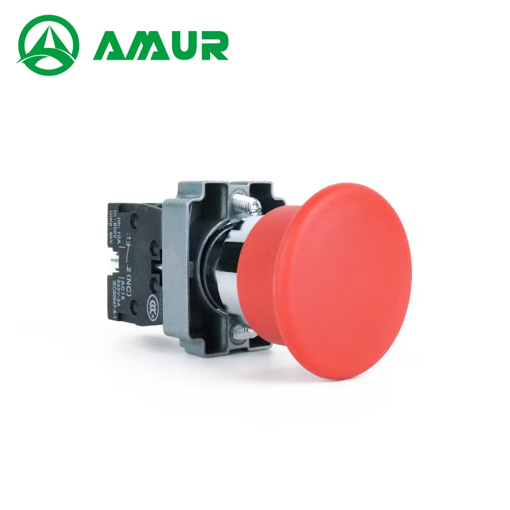 Amur Xb2 Series Mushroom Flat Head Push Button Switch